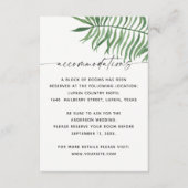 熱帯結婚緑地宿泊施設/詳細 エンクロージャーカード (正面)