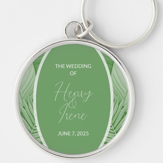 熱帯結婚緑 キーホルダー (正面)
