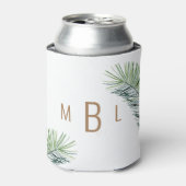 熱帯結婚葉金ゴールドモノグラム 缶クーラー (缶正面)