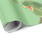 熱帯緑のインコThunder_Cove ラッピングペーパー (ロールコーナー)