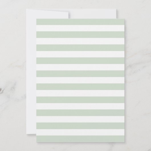 熱帯緑のジャングルボーイタイガーストライプの動物 招待状 (裏面)