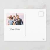 熱帯緑のジャングル葉のパラダイスト シーズンポストカード (裏面)