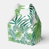 熱帯緑のビーチ目的地の結婚式 フェイバーボックス (裏面サイド)