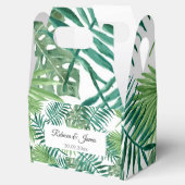 熱帯緑のビーチ目的地の結婚式 フェイバーボックス (オープン)