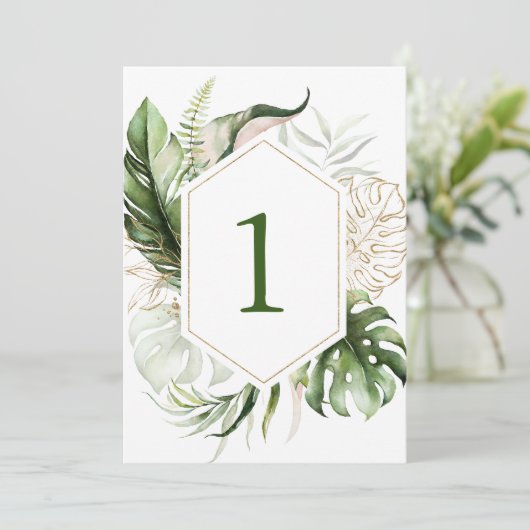 熱帯緑のフローラ表の番号 プログラム (スタンド正面)