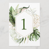 熱帯緑のフローラ表の番号 プログラム (正面)