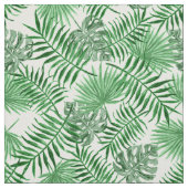 熱帯緑のヤシ葉の夏のパターン ファブリック (見本)