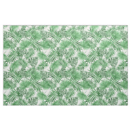 熱帯緑のヤシ葉の夏のパターン ファブリック