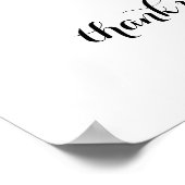 熱帯緑のリハーサルのディナーウェルカムサイン ポスター (角)