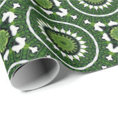 熱帯緑の曼荼羅 ラッピングペーパー (ロールコーナー)