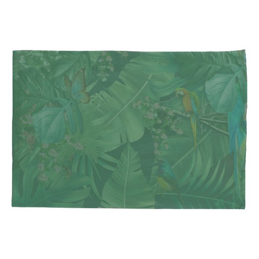 熱帯緑の植物葉のとParrods 枕カバー (裏面)