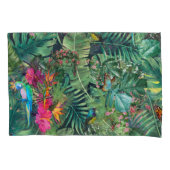 熱帯緑の植物葉のとParrods 枕カバー (正面)