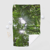 熱帯緑の熱帯雨林の天蓋を通る日光 ゴルフタオル (インサイチュ)