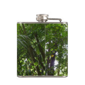 熱帯緑の熱帯雨林の天蓋を通る日光 フラスク (裏面)