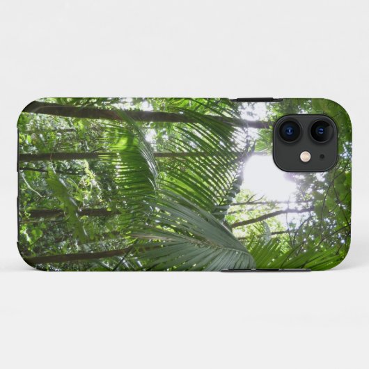 熱帯緑の熱帯雨林の天蓋を通る日光 Case-Mate iPhoneケース (裏面(横))