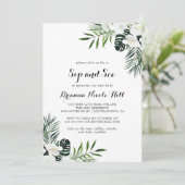 熱帯緑の白いフローラ園区と見る 招待状 (スタンド正面)