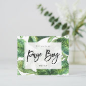 熱帯緑の草木私のページの男の子です 案内ポストカード (スタンド正面)