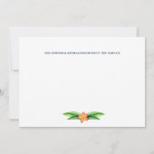 熱帯緑ビーチ灯 セーブザデート (裏面)