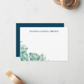 熱帯緑化文房具パーソナライズされた具 ノートカード (正面/裏面インサイチュ)