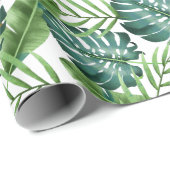 熱帯緑地の植葉物のパターン ラッピングペーパー (ロールコーナー)