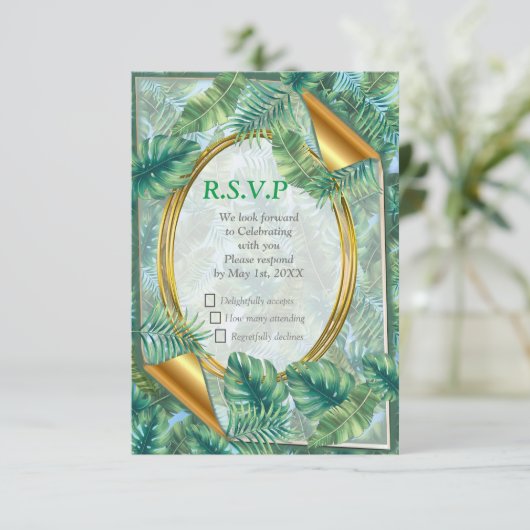 熱帯緑地葉 出欠カード (スタンド正面)