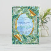 熱帯緑地葉 招待状 (スタンド正面)