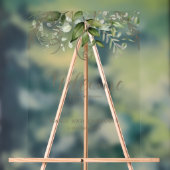 熱帯緑結婚の歓迎澄ん アクリルサイン (ニュートラル)