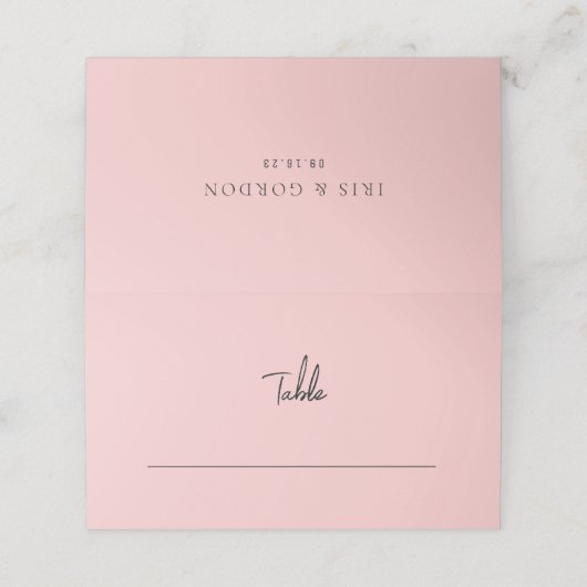 熱帯緑結婚園のテーブル座席表 プレイスカード (外部開封)