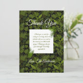 熱帯緑葉 サンキューカード (スタンド正面)