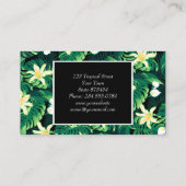 熱帯緑豊かなフローラ 名刺 (裏面)