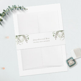 熱帯緑離れつる植物 招待状ベリーバンド