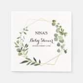 熱帯緑離れの赤ちゃん スタンダードカクテルナプキン (正面)