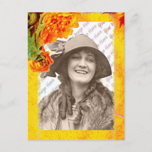 熱帯縁ど写真テンプレート ポストカード (正面)