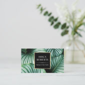 熱帯美しいサロンスパモダンメイクアップアーティスト 名刺 (スタンド正面)