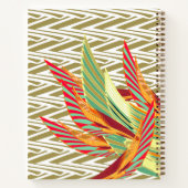 熱帯羽毛スパイラルノート ノートブック (裏面)