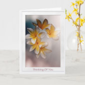 熱帯考えるの花が良くなる カード (黄色い花)