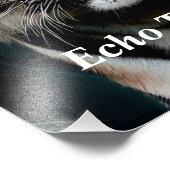 熱帯背景写真の拡大を伴うタイガー フォトプリント            (角)