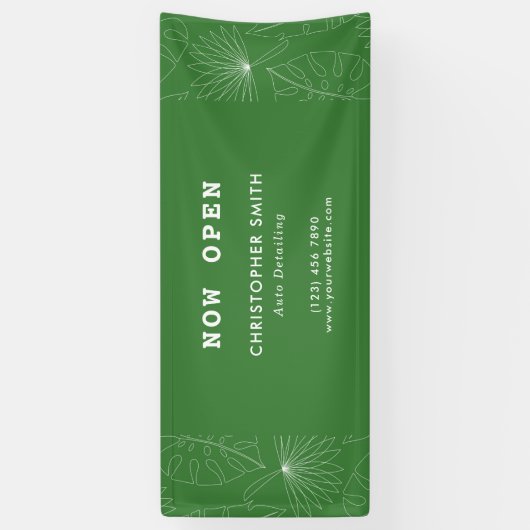 熱帯自動詳細サービス事業 横断幕 (縦)