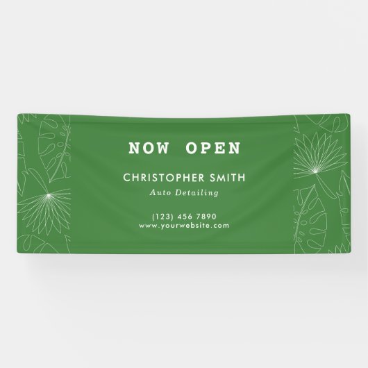 熱帯自動詳細サービス事業 横断幕 (横)