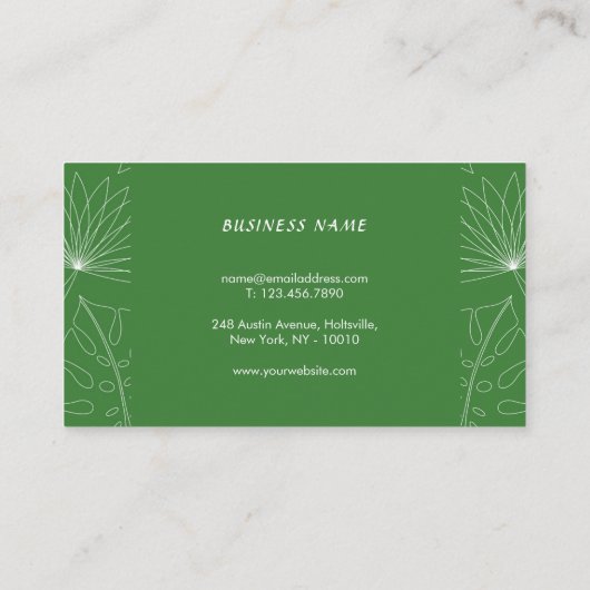 熱帯自動詳細サービス ロイヤリティカード (裏面)