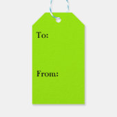 熱帯自然の葉クモの巣 ギフトタグ (裏面)