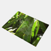 熱帯自然の葉クモの巣 ドアマット (アングル)
