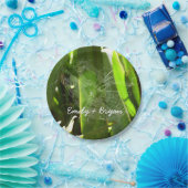 熱帯自然の葉クモの巣 ペーパープレート (パーティー)