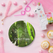 熱帯自然の葉クモの巣 ペーパープレート (パーティー)