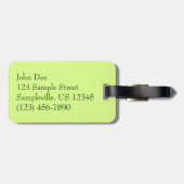 熱帯自然の葉クモの巣 ラゲッジタグ (裏面横)