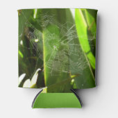 熱帯自然の葉クモの巣 缶クーラー (正面)
