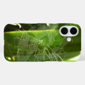 熱帯自然の葉クモの巣 Case-Mate iPhoneケース (裏面 (横))