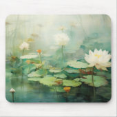 熱帯自然の葉景色 マウスパッド (正面)