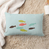 熱帯航海のビーチ装飾用クッションと魚 ランバークッション (ブランケット)