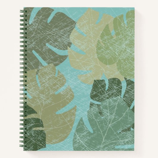 熱帯色あせ葉た ノートブック (正面)